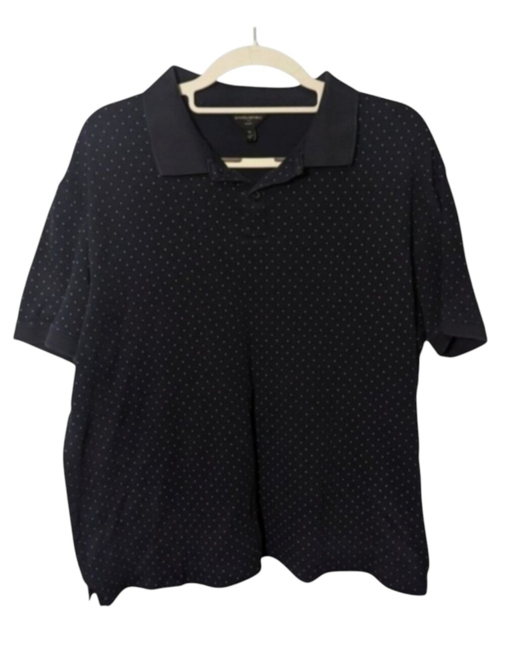 Banana Republic Factory Men's Slim Fit Polo Polka Dot Size XL